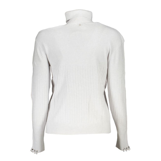 Patrizia Pepe Gray Cotton Turtleneck