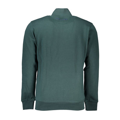 La Martina Green Cotton Sweatshirt