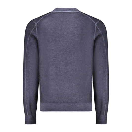 Hugo Boss Blauer Pullover aus Wolle