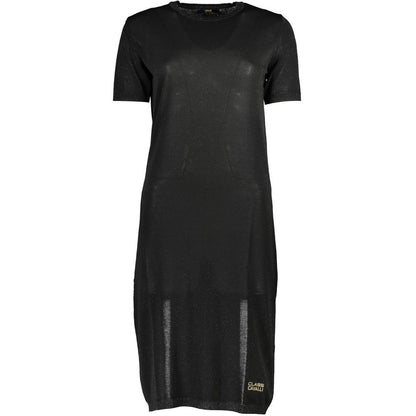 Cavalli Class Nero Viscosa Women Dress