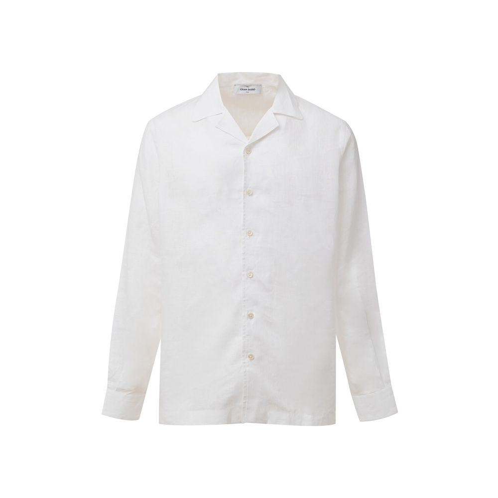 Gran Sasso White Linen Shirt
