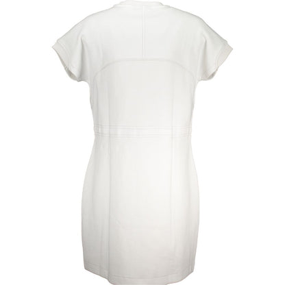 Napapijri White Cotton Casual Dress