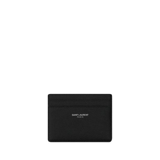 Saint Laurent Black Calf Leather Bos Taurus Wallet