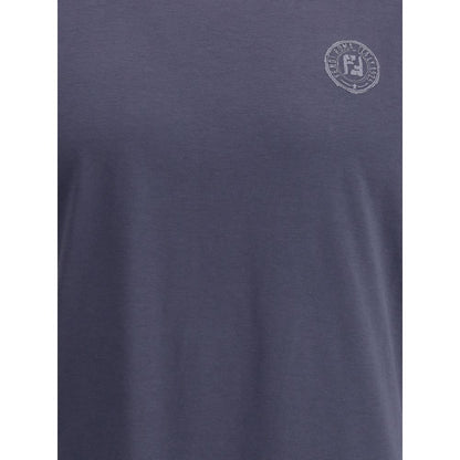 Fendi Blue Cotton T-Shirt