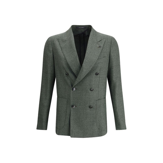 Tagliatore Bicolor Fleece Wool Blazer