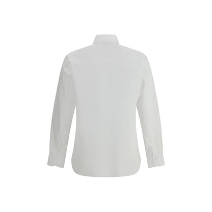 Finamore White Cotton Dress Shirt