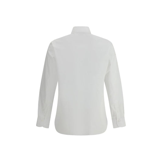 Finamore White Cotton Dress Shirt