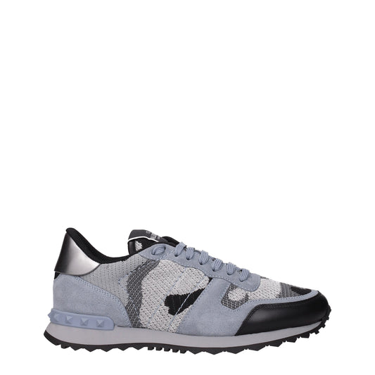 Valentino Garavani Gray Fabric Athletic Sneakers