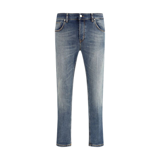PT Torino Blue Cotton Slim Fit Jeans