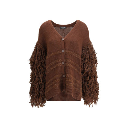 Fabiana Filippi Brown Camel Hair  Cardigan