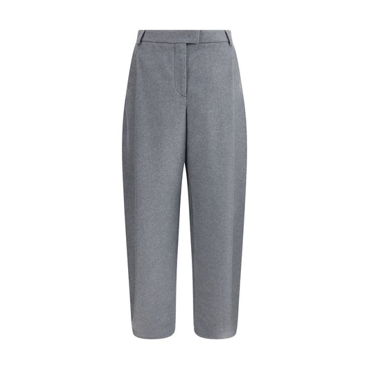 Giorgio Armani Gray Silk Casual Pants