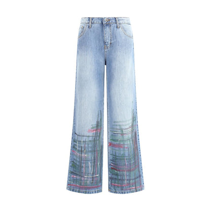 Ella Blue Cotton Jeans Denim