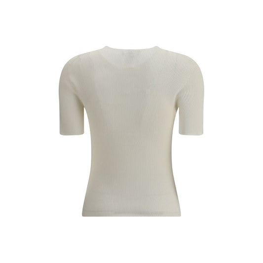 Fendi White Silk T-Shirt