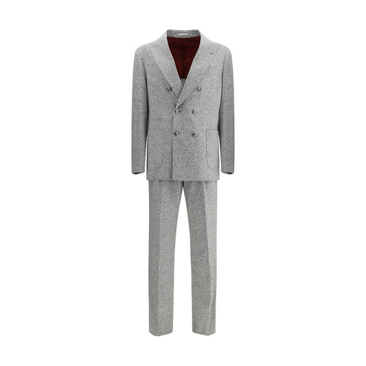Brunello Cucinelli Gray Wool Two-Piece Suit