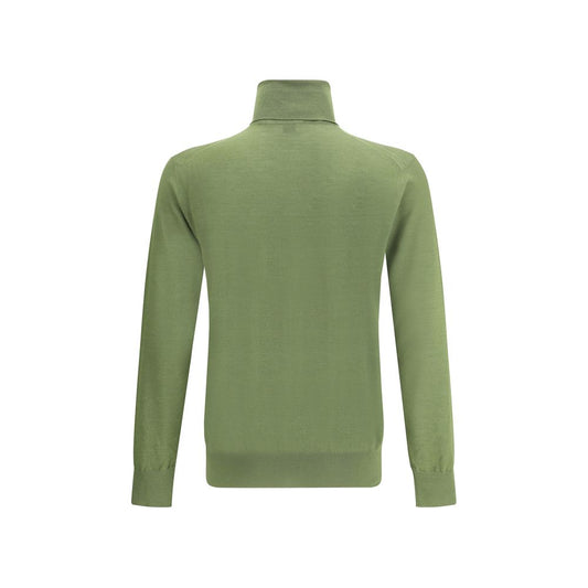 Saint Laurent Bicolor Wool Turtleneck