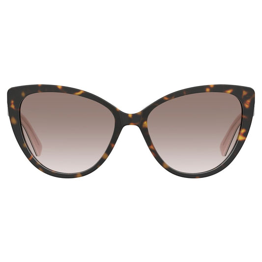 Love Moschino Braune Acetat-Sonnenbrille