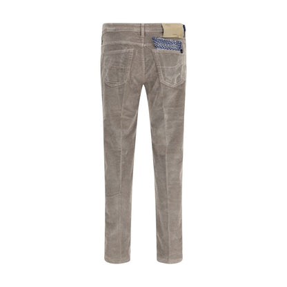 Jacob Cohen Gray Cotton Casual Pants