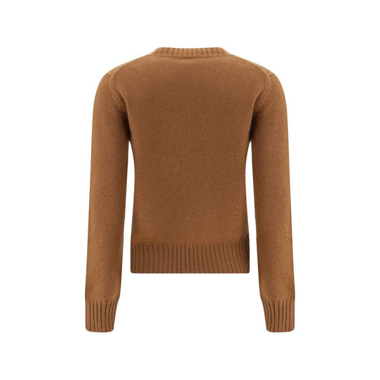 Ami Paris Brown Cashmere Sweatshirt