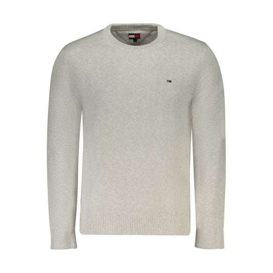 Tommy Hilfiger Grauer Baumwollpullover für Männer