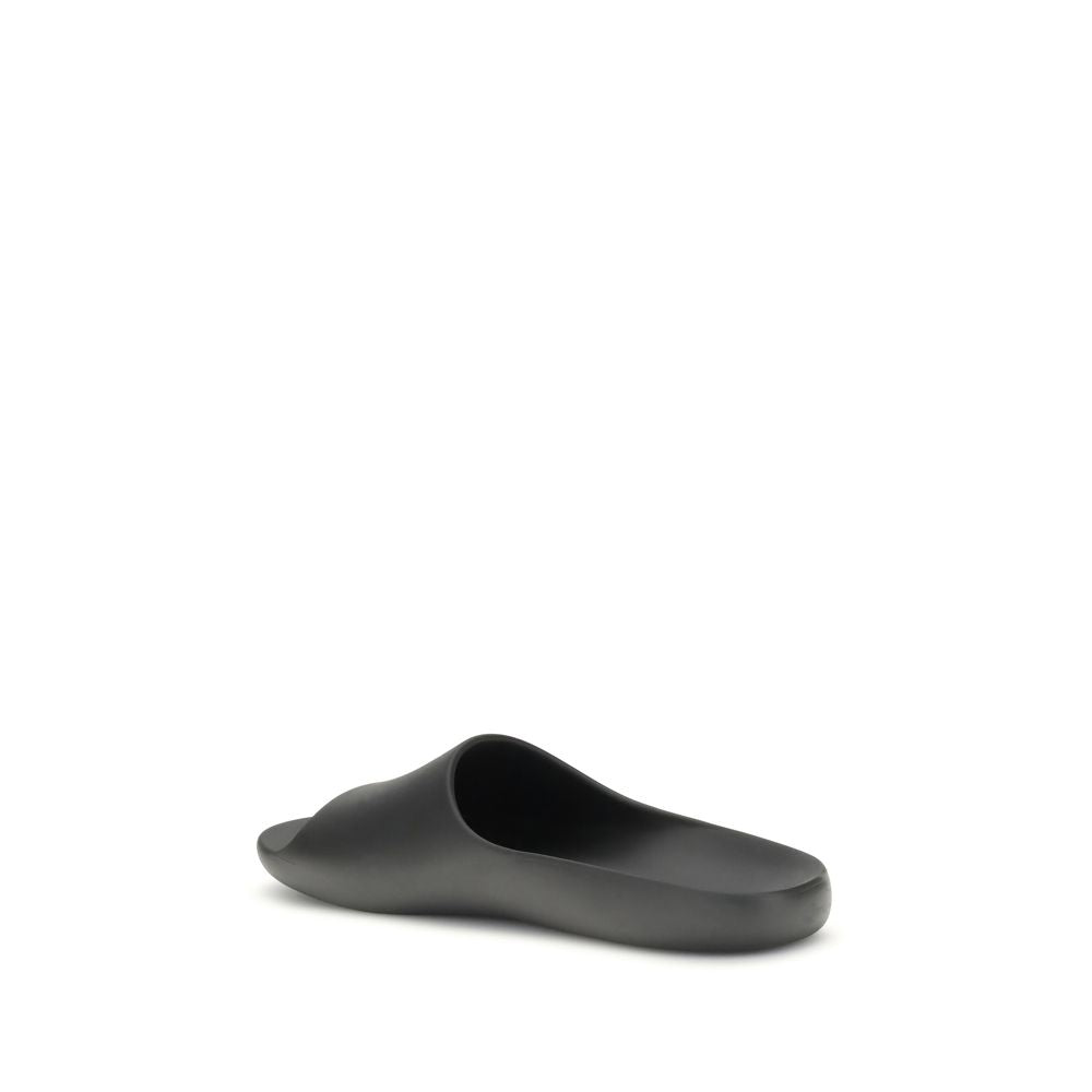 The Row Black Rubber Slippers