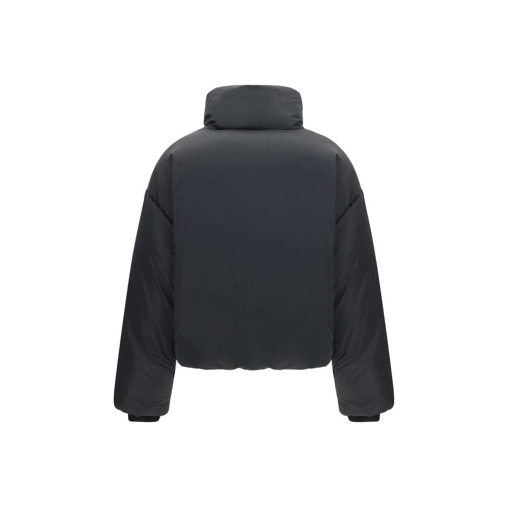 Ami Paris Black Polyamide Full-Length Jacket