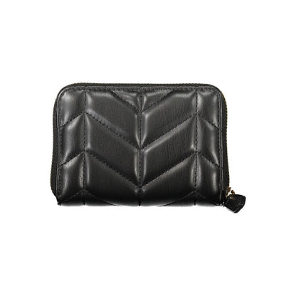 Mario Valentino Black Polyurethane Women Wallet