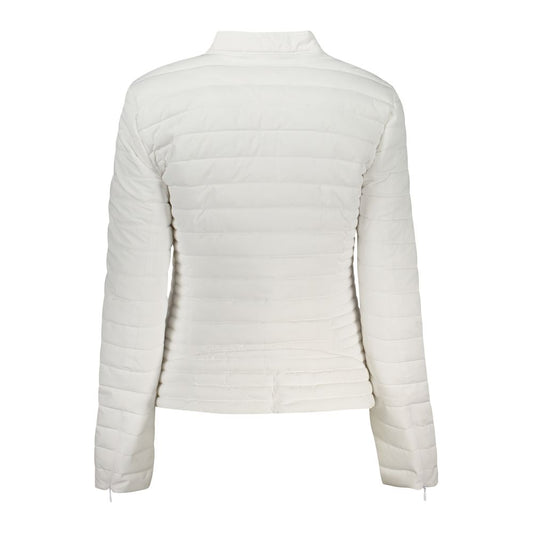 Guess Jeans White Polyethylene Full-Length Jacket