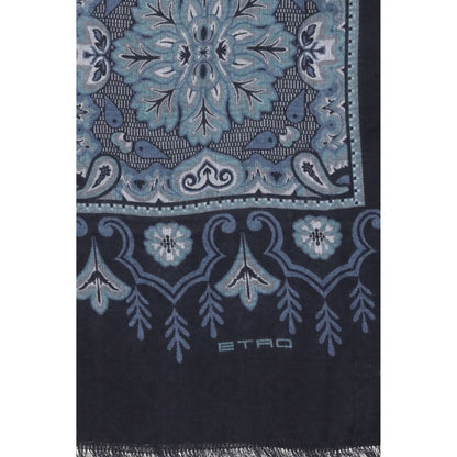 Etro Blue Modal Scarf