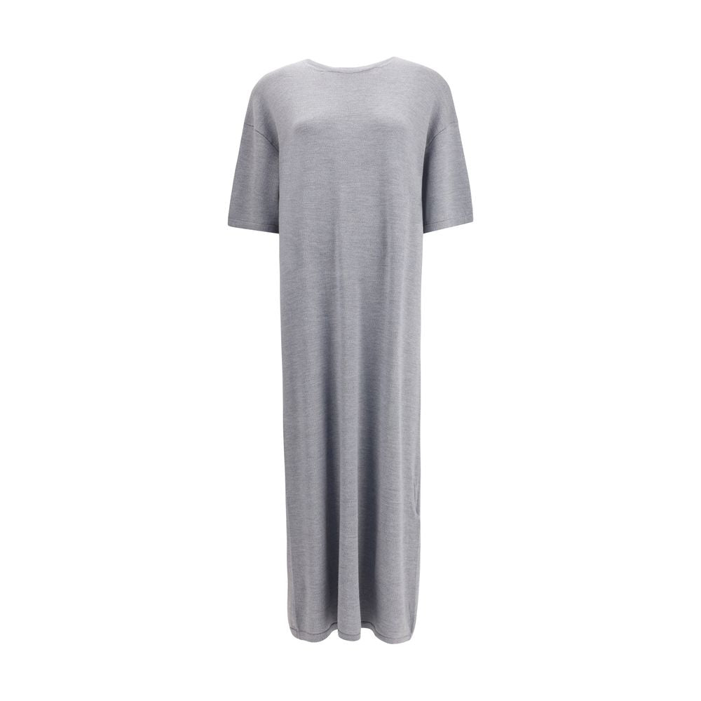Khaite Gray Wool Casual Dress