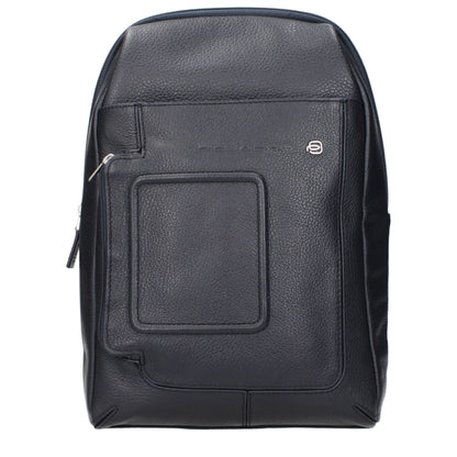 Piquadro Blue Leather Crossbody Bag