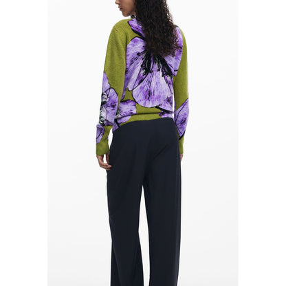 Desigual Lila Elastan Damen Pullover