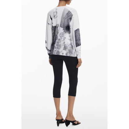 Desigual Weißer Viskose Pullover für Frauen