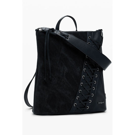 Desigual Schwarzer Polyethylen-Rucksack für Frauen