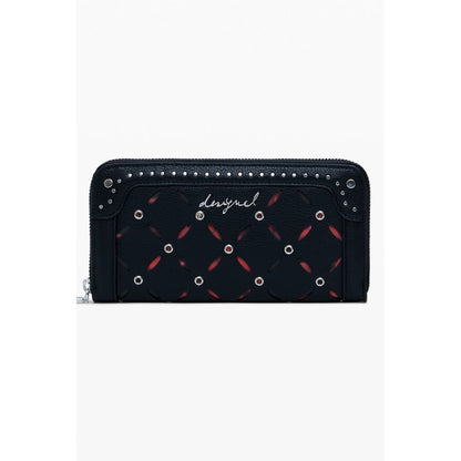 Desigual Schwarzes Polyethylen Portemonnaie für Frauen