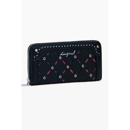 Desigual Schwarzes Polyethylen Portemonnaie für Frauen