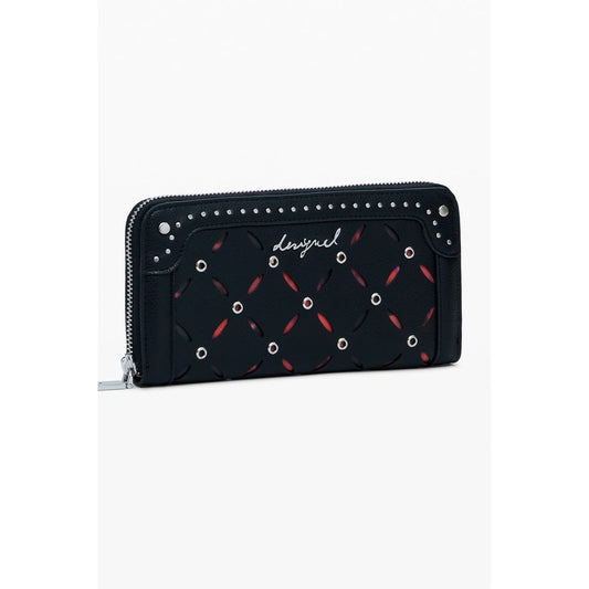 Desigual Schwarzes Polyethylen Portemonnaie für Frauen