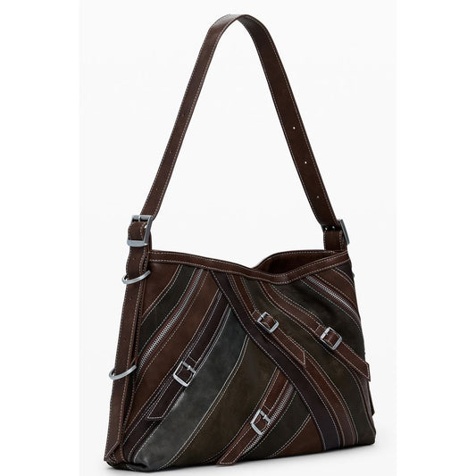 Desigual Braun Polyethylen Frauen Handtasche