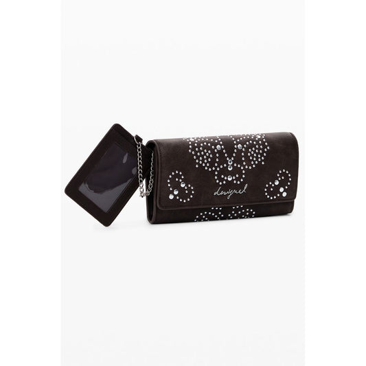 Desigual Braunes Polyethylen Portemonnaie für Frauen