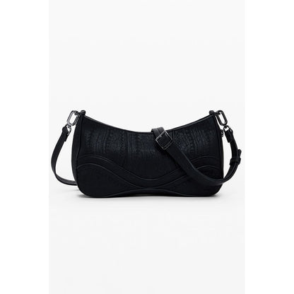 Desigual Schwarz Polyethylen Frauen Handtasche