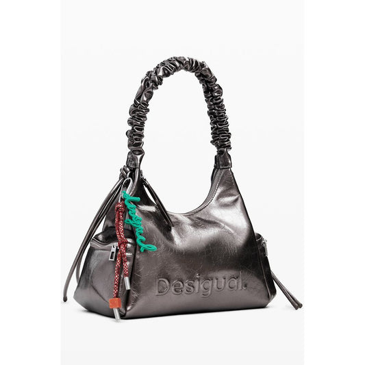 Desigual Bronze Polyethylen Frauen Handtasche