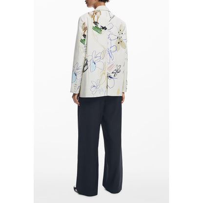 Desigual Weiße Polyester Damen Jacke