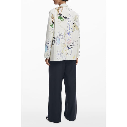 Desigual Weiße Polyester Damen Jacke