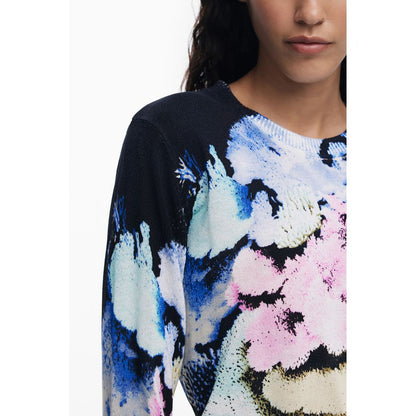 Desigual Schwarzer Leinenpullover für Frauen