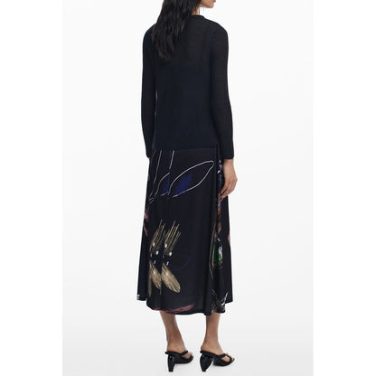 Desigual Schwarzes Polyester-Damenkleid