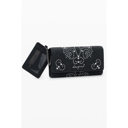 Desigual Schwarzes Polyethylen Portemonnaie für Frauen