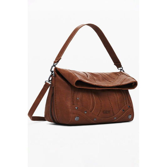 Desigual Braun Polyethylen Frauen Handtasche