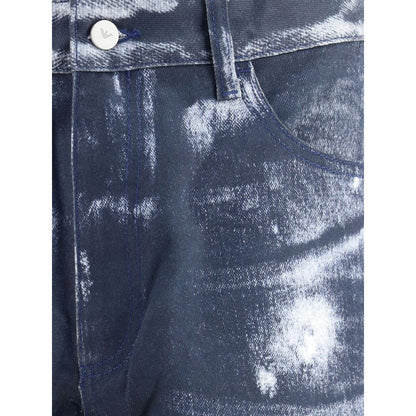 Emporio Armani Multicolor Cotton Casual Pants