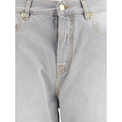 Darkpark Gray Cotton Relaxed Fit Jeans