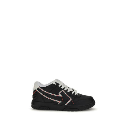 Off-White Genähte Pfeil-Sneakers