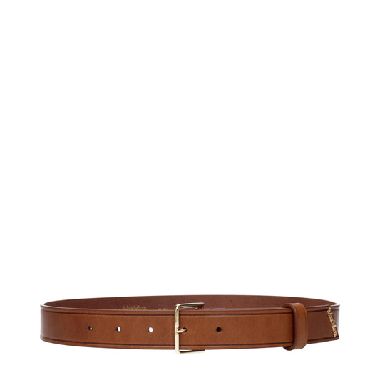 Max Mara Brown Leather Regular Belt